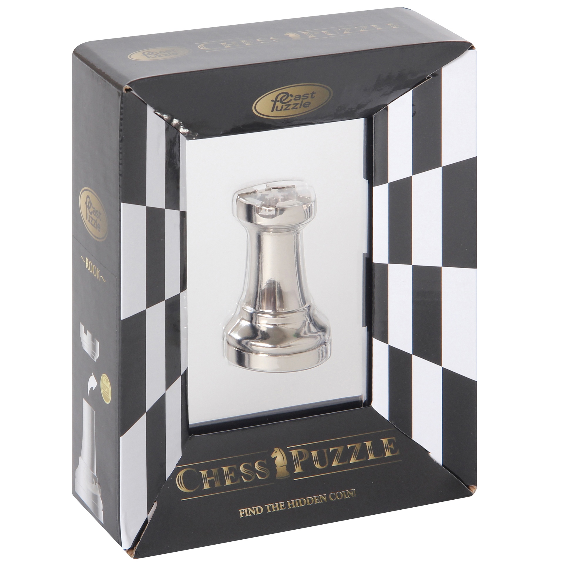 Metal Puzzle Chess Piece - Rook