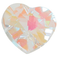 Kristall-Herz irisierend 3 cm 