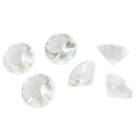 Glasdiamanten Set (6) klar 3 cm 
