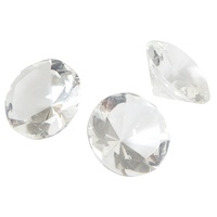 Glasdiamanten Set (3) klar 4 cm 
