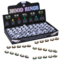 Mood Ring 5 Designs Assorted, Size Adjustable 