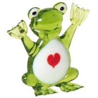 Glas-Frosch mit Herz 