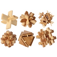 Bambus-Puzzle-Set (6) 