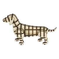 3D Wooden Puzzle Dog 