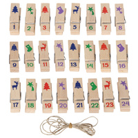 Adventsklammern-Set 