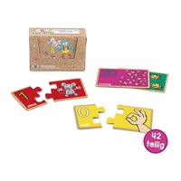 Number Learning Game Card Set, 42 Pieces 