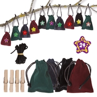 Advent Calendar Set 8 - velvet 7 x 8,5 cm 