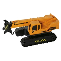 Construction Vehicle, Crane, ca. 21 cm Friction Motion With Moveable Functions