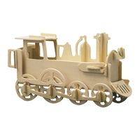 Wooden Model Kit Locomotive  