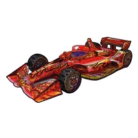 Rainbow Wooden Puzzle Race Car 110pcs. 