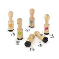 Wooden Stamps for Teachers, 6 assorted 