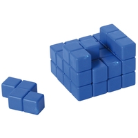 Abraxis blau, 3D-Würfelpuzzle 