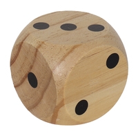 Wooden Dice 6 x 6 x 6 cm 