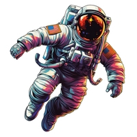 MDF-box Rainbow Wooden Puzzle Astronaut 200 tlg. 