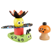 PINTOY Stapelspielsteine Hummel/Schmetterling 