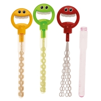 Soap Bubbles Wand, Funny Face, 4 Colors Assorted 