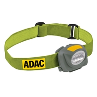 ADAC LED Stirnlampe, 7 leistungsstarke LED's, 3 Einstellungen